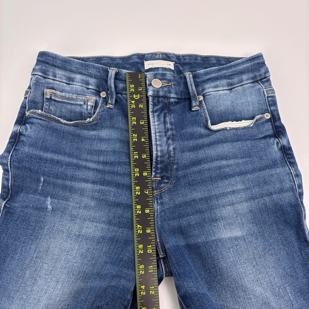Good American Good Leg Straight Leg Jeans Women's Size 6/28 Blue Denim - Picture 6 of 7